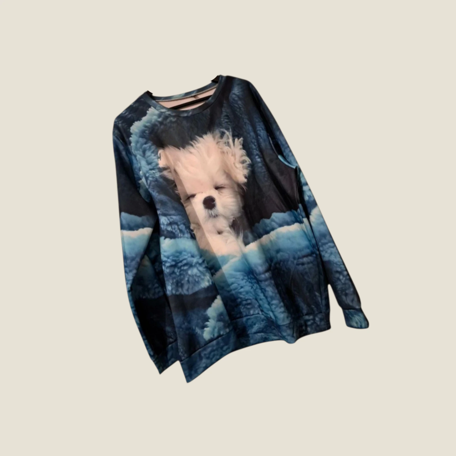 Pull avec tête de chien taille 5 XL